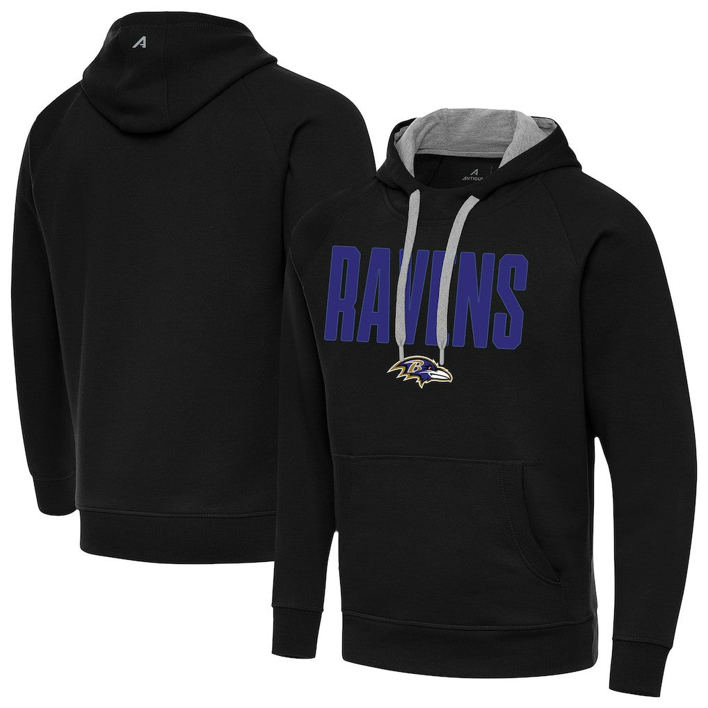 Baltimore Ravens Antigua Victory Hoodie Black - NFL