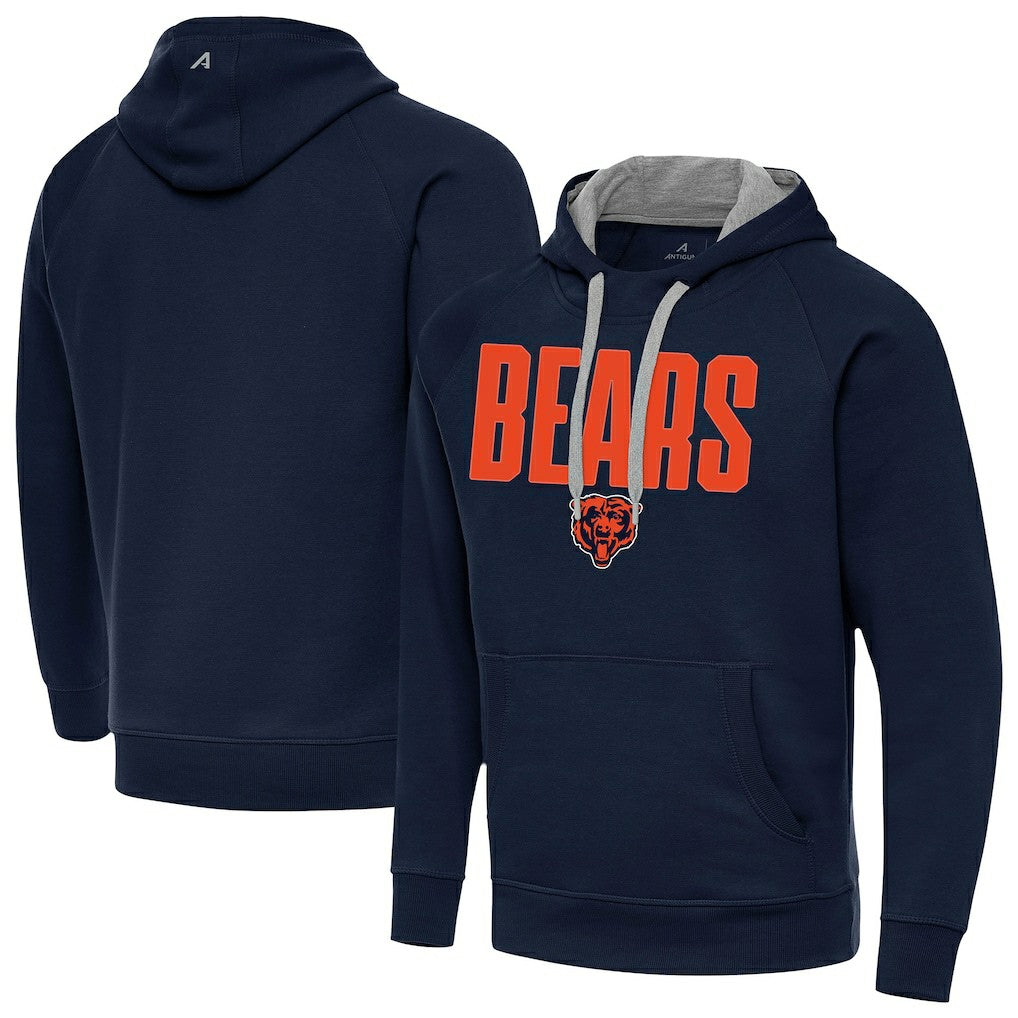 Chicago Bears Antigua Victory Hoodie Navy - NFL