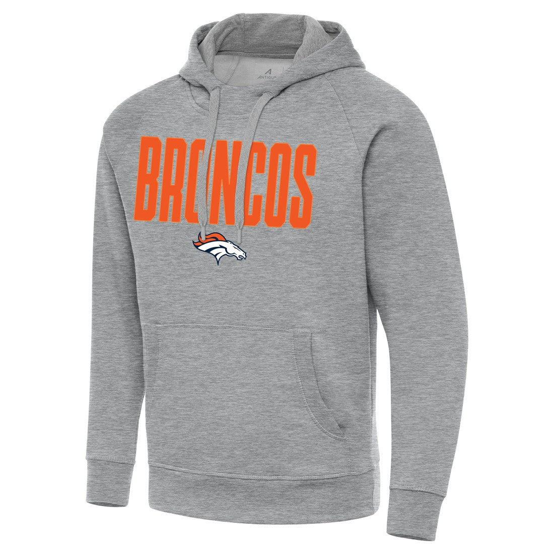 Denver Broncos Antigua Victory Hoodie Heather Gray - NFL