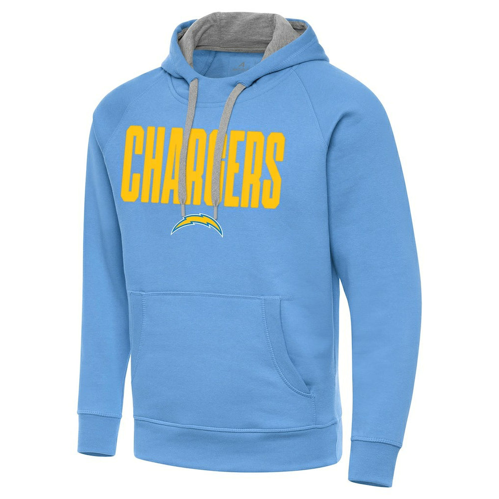 Los Angeles Chargers Antigua Victory Hoodie Powder Blue - NFL