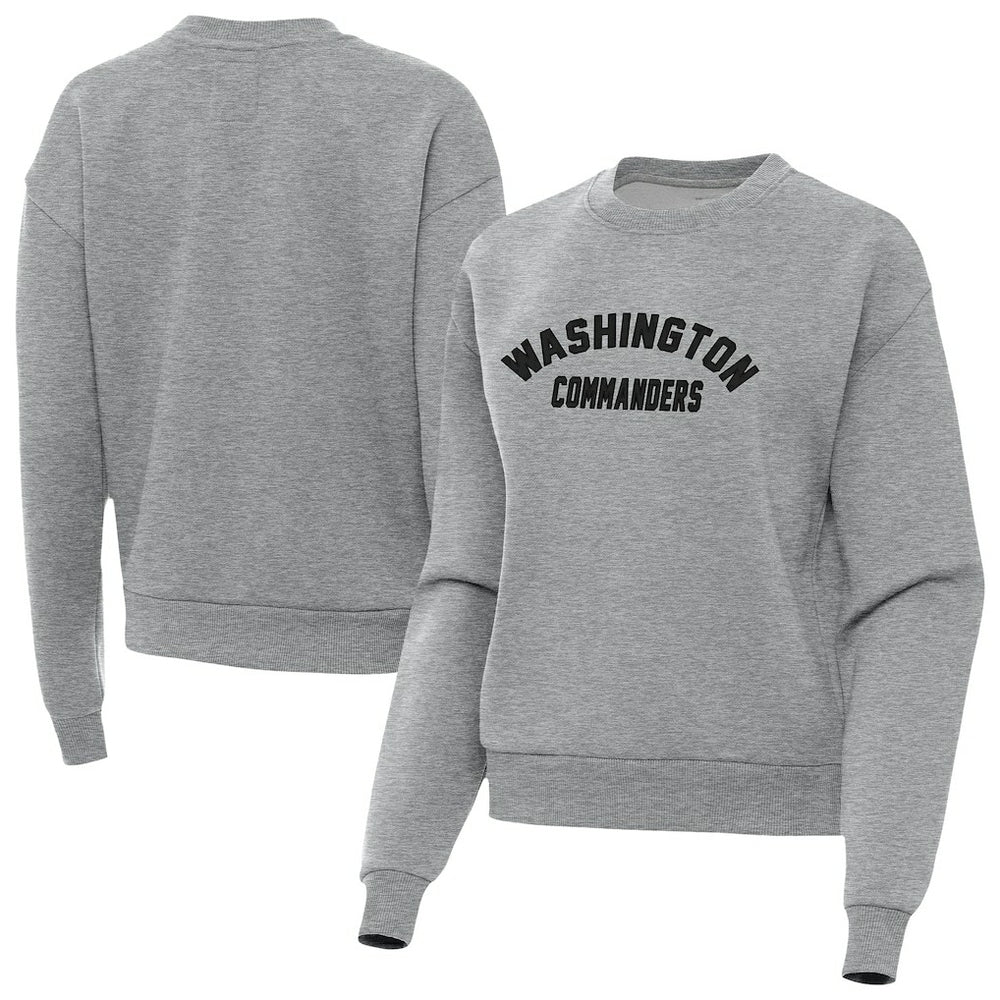 Washington Commanders Antigua Women's Victory Sweatshirt Heather Gray - NFL