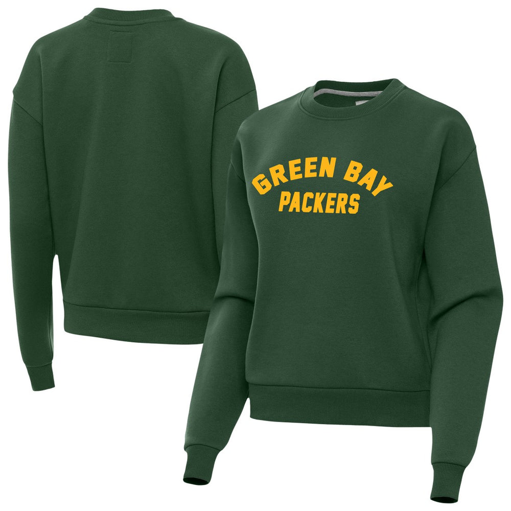 Green Bay Packers Antigua Women's Victory Sweatshirt Hunter Green - NFL