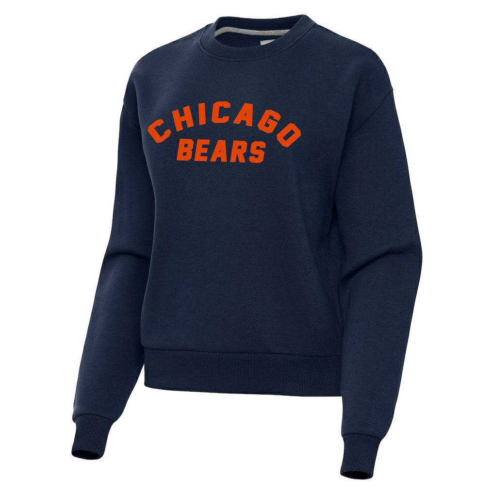 Chicago Bears Antigua Women's Victory Sweatshirt Navy - NFL