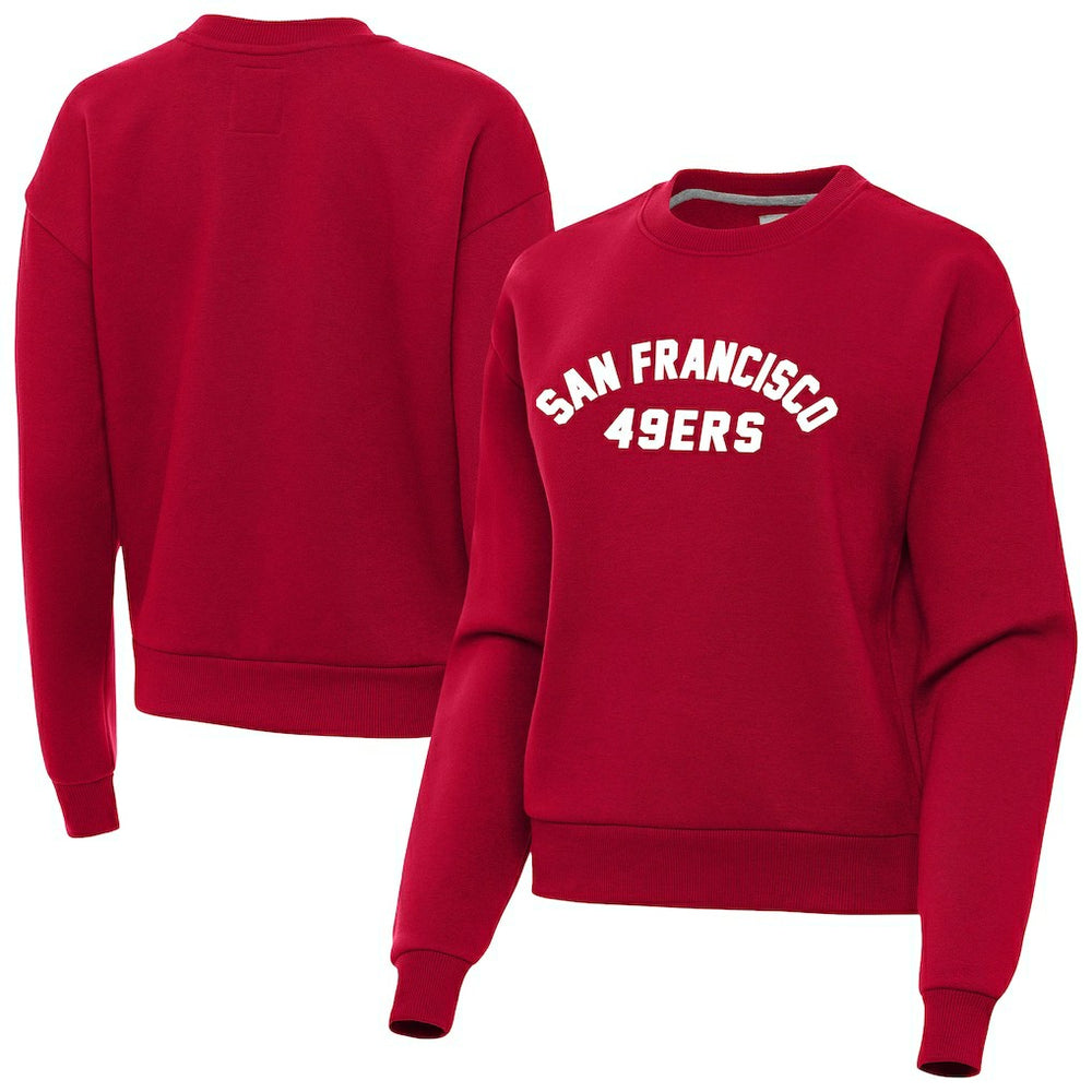 San Francisco 49ers Antigua Women's Victory Sweatshirt Scarlet - NFL