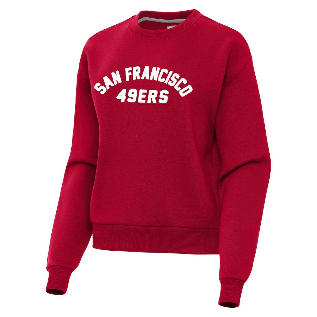 San Francisco 49ers Antigua Women's Victory Sweatshirt Scarlet - NFL