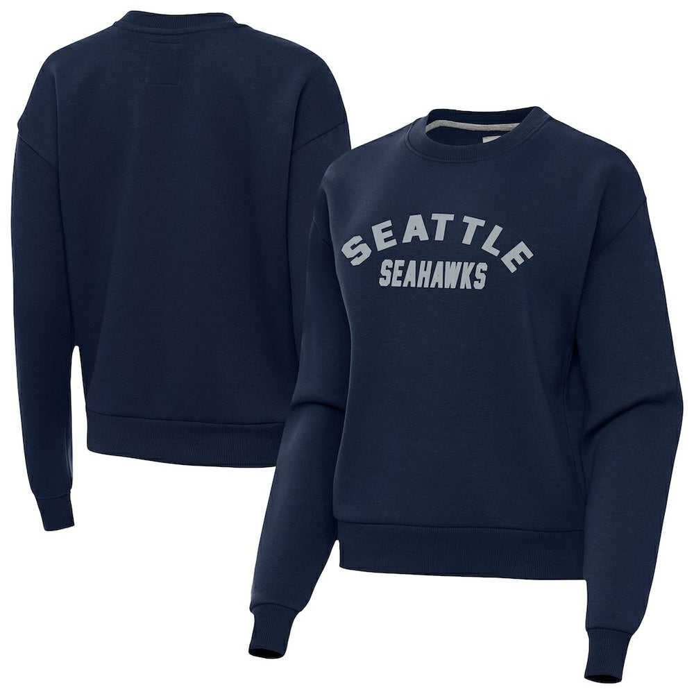 Seattle Seahawks Antigua Women's Victory Sweatshirt Navy - NFL