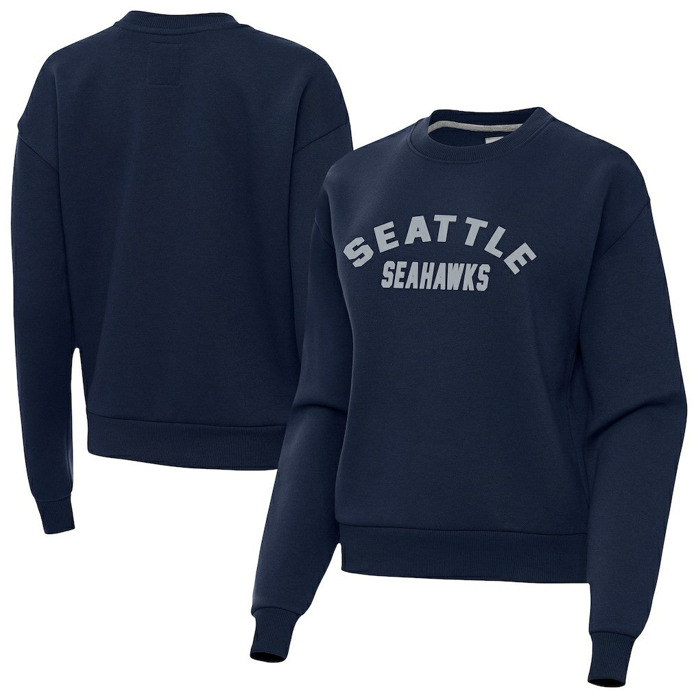 Seattle Seahawks Antigua Women's Victory Sweatshirt Navy - NFL