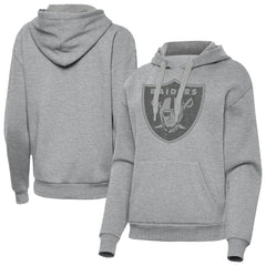 Las Vegas Raiders Antigua Women's Victory Hoodie Heather Gray - NFL
