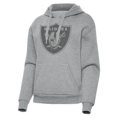Las Vegas Raiders Antigua Women's Victory Hoodie Heather Gray - NFL
