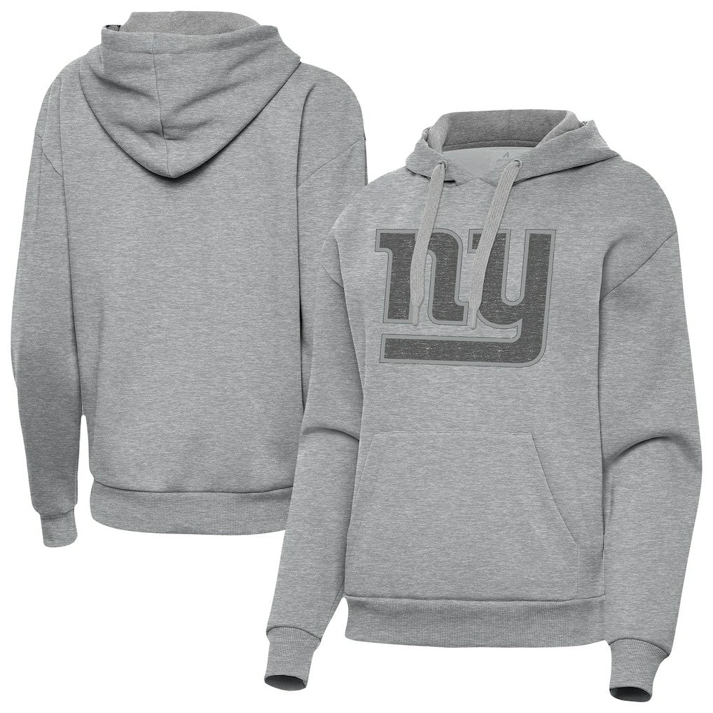 New York Giants Antigua Women's Victory Hoodie Heather Gray - NFL