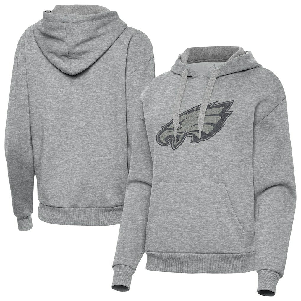 Philadelphia Eagles Antigua Women's Victory Hoodie Heather Gray - NFL
