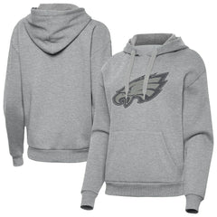 Philadelphia Eagles Antigua Women's Victory Hoodie Heather Gray - NFL