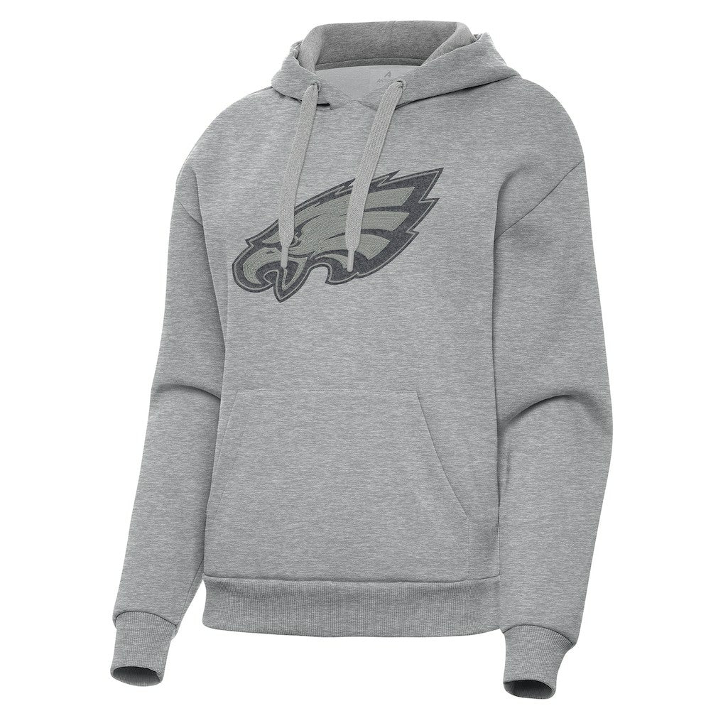 Philadelphia Eagles Antigua Women's Victory Hoodie Heather Gray - NFL