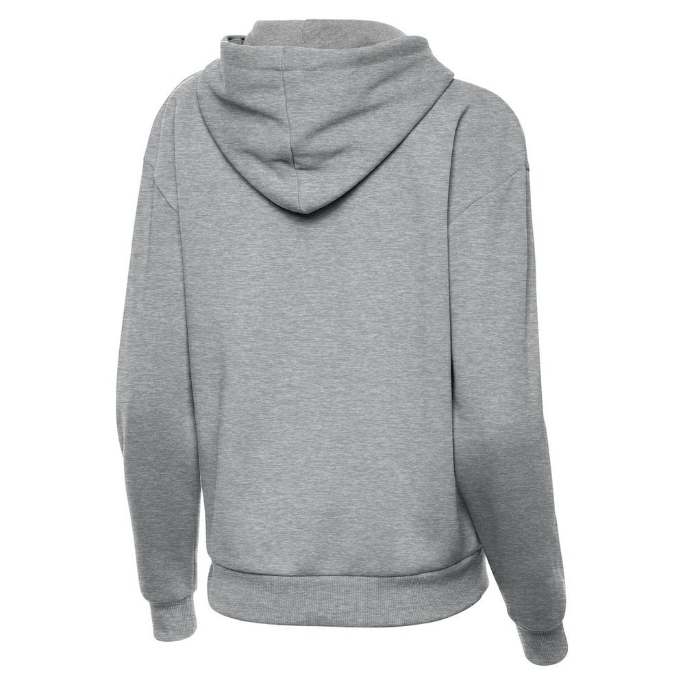 San Francisco 49ers Antigua Women's Victory Hoodie Heather Gray - NFL