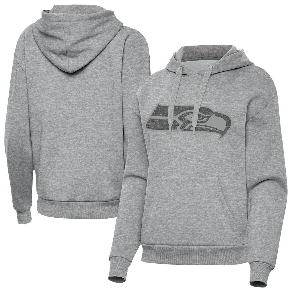 Seattle Seahawks Antigua Women's Victory Hoodie Heather Gray - NFL