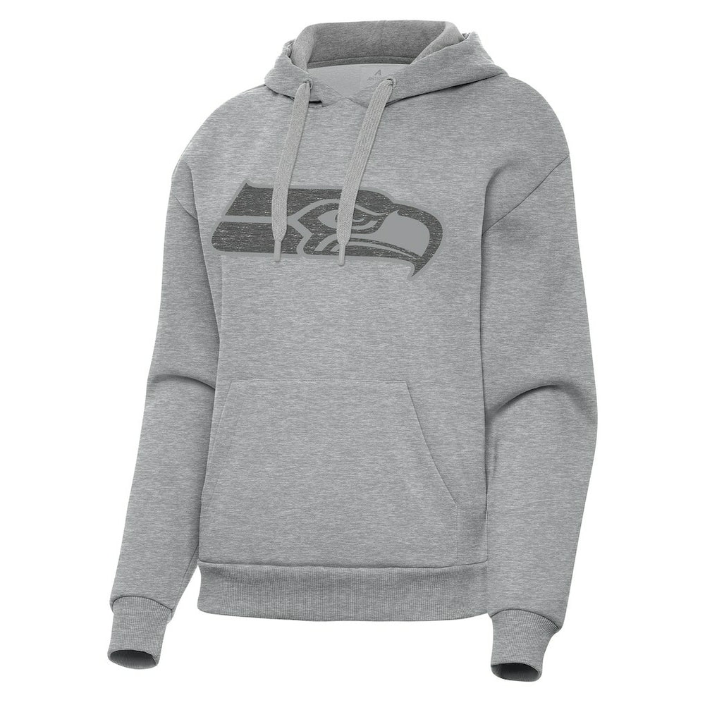 Seattle Seahawks Antigua Women's Victory Hoodie Heather Gray - NFL