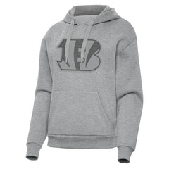 Cincinnati Bengals Antigua Women's Victory Hoodie Heather Gray - NFL