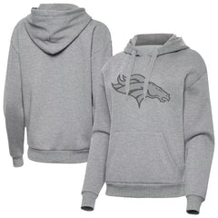 Denver Broncos Antigua Women's Victory Hoodie Heather Gray - NFL