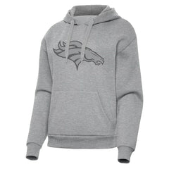 Denver Broncos Antigua Women's Victory Hoodie Heather Gray - NFL