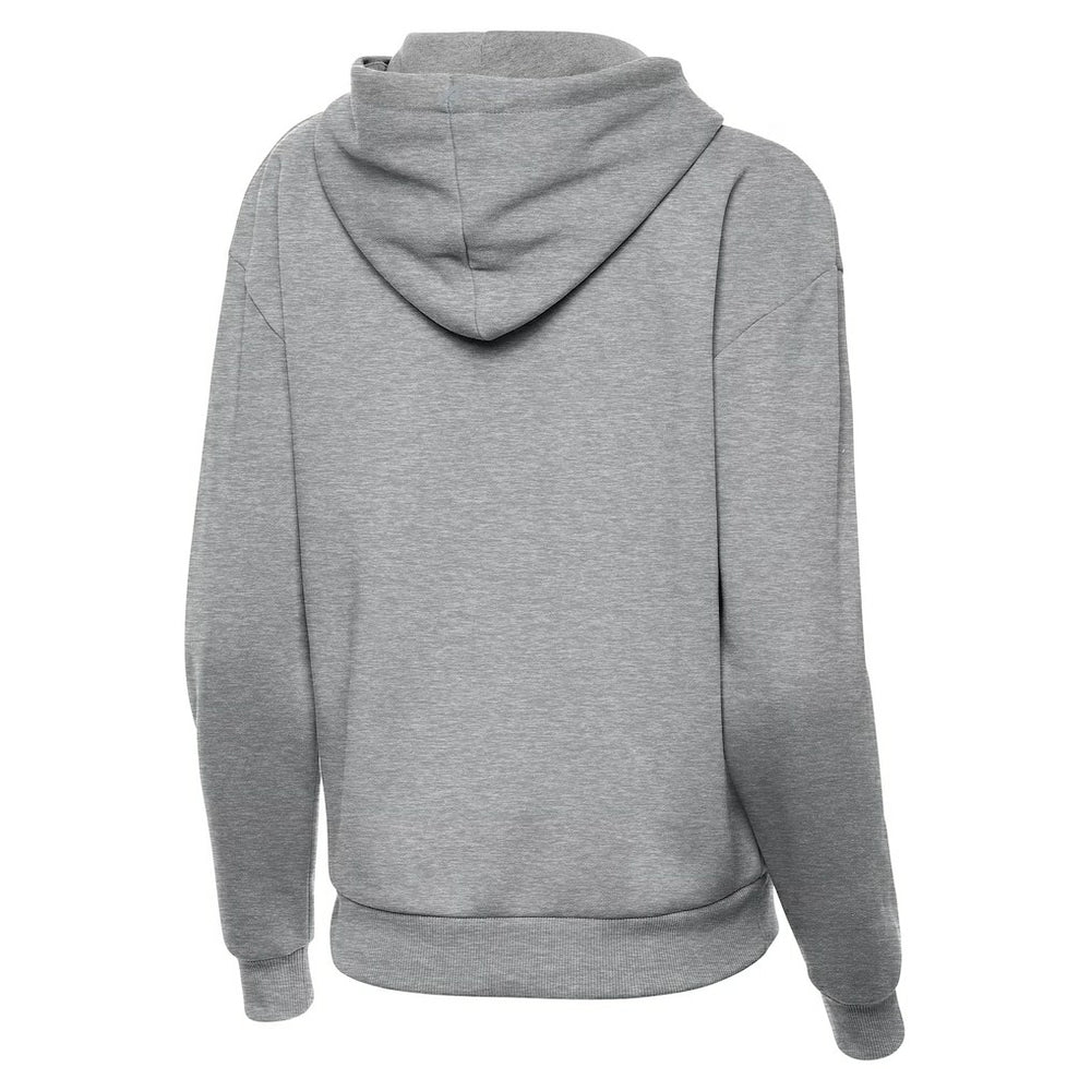 Denver Broncos Antigua Women's Victory Hoodie Heather Gray - NFL