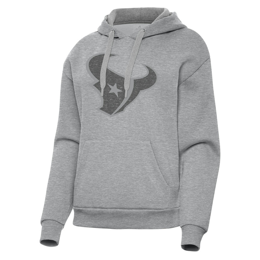 Houston Texans Antigua Women's Victory Hoodie Heather Gray - NFL