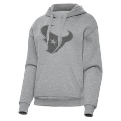 Houston Texans Antigua Women's Victory Hoodie Heather Gray - NFL