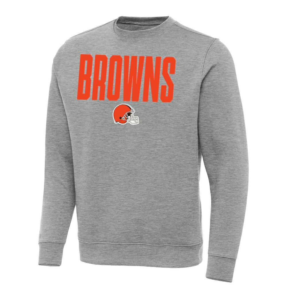 Cleveland Browns Antigua Victory Sweatshirt Heather Gray - NFL