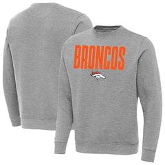 Denver Broncos Antigua Victory Sweatshirt Heather Gray - NFL
