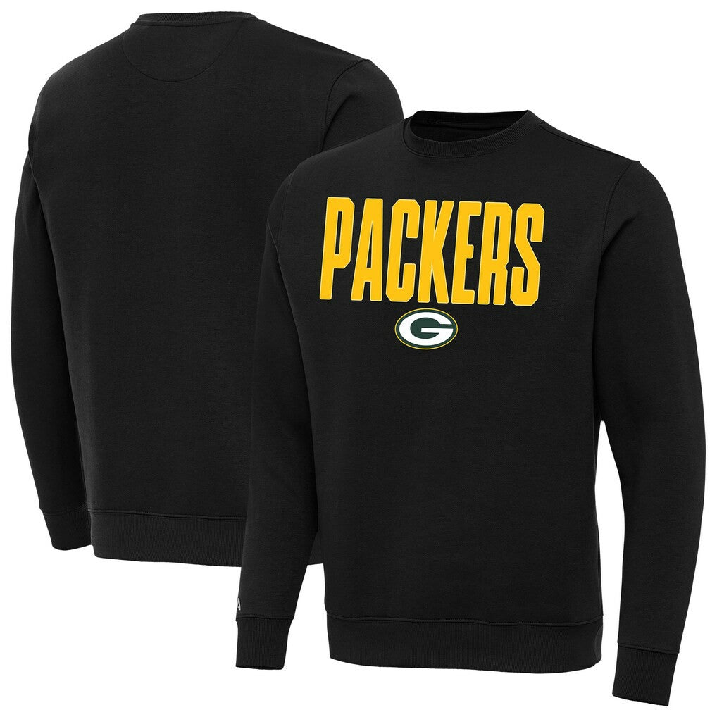 Green Bay Packers Antigua Victory Sweatshirt Black - NFL
