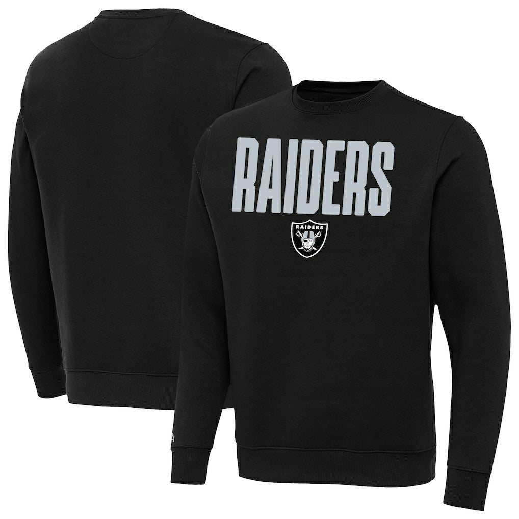 Las Vegas Raiders Antigua Victory Sweatshirt Black - NFL