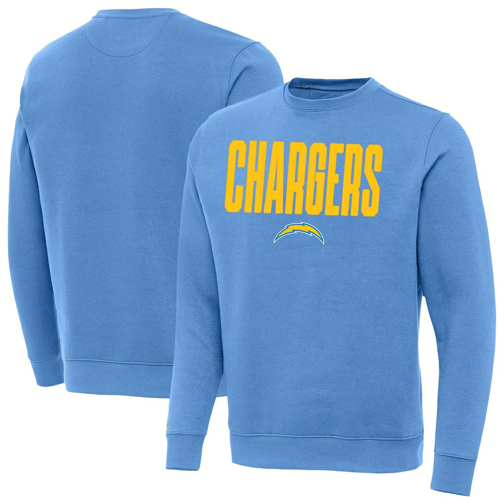 Los Angeles Chargers Antigua Victory Sweatshirt Powder Blue - NFL