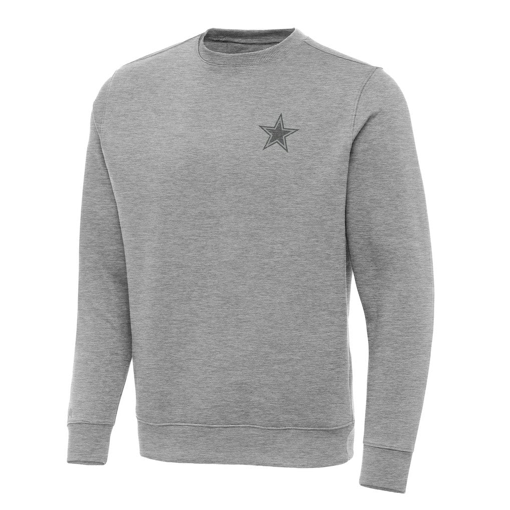 Dallas Cowboys Antigua Victory Sweatshirt Heather Gray - NFL