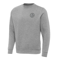 Pittsburgh Steelers Antigua Victory Sweatshirt Heather Gray - NFL