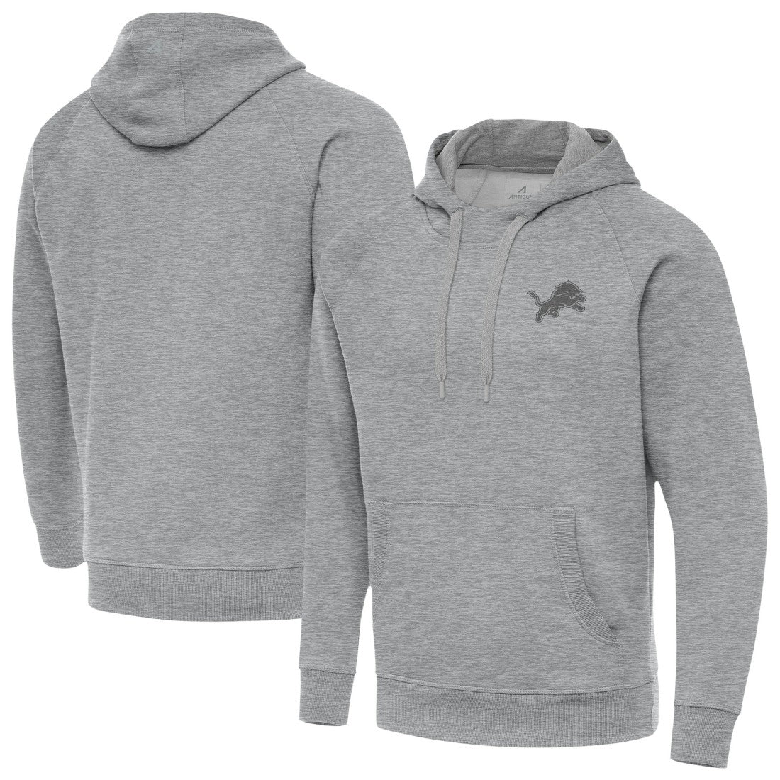 Detroit Lions Antigua Victory Hoodie Heather Gray - NFL