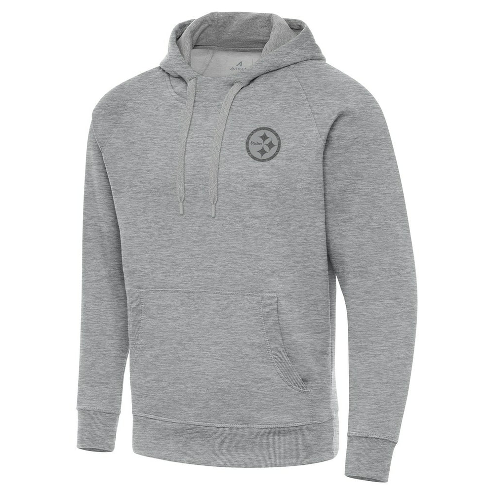 Pittsburgh Steelers Antigua Victory Hoodie Heather Gray - NFL