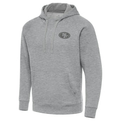 San Francisco 49ers Antigua Victory Hoodie Heather Gray - NFL