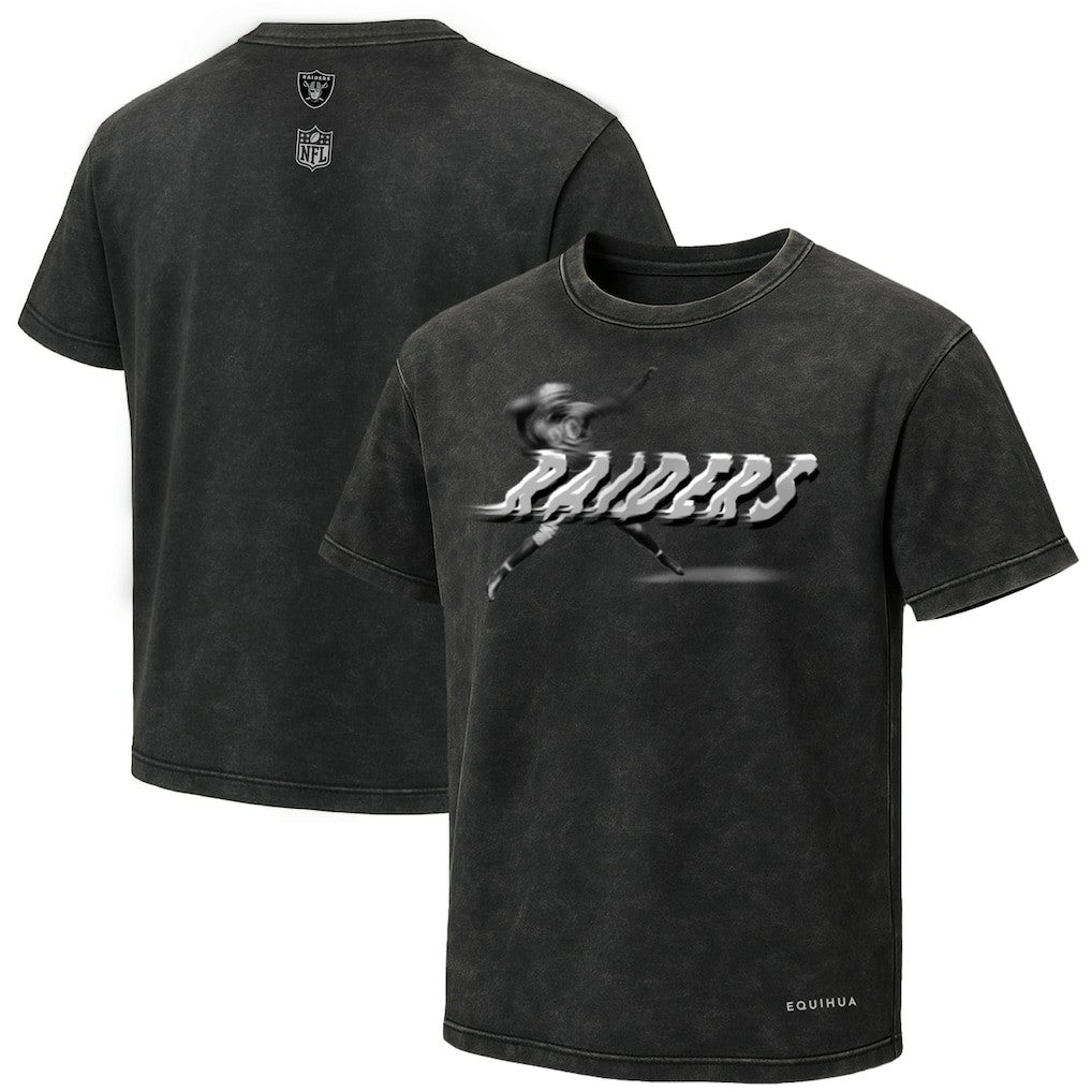 Las Vegas Raiders EQUIHUA Retro T-Shirt Black - NFL