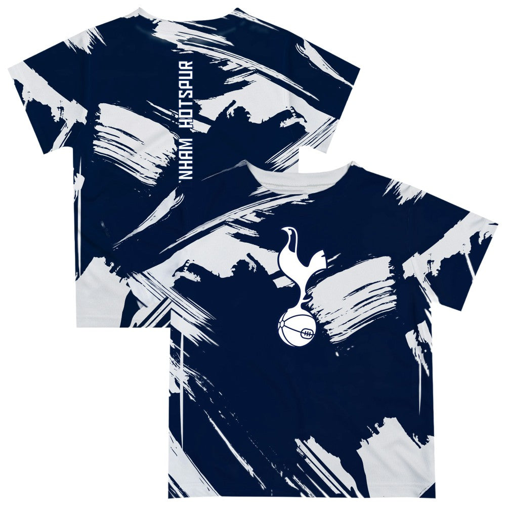 Tottenham Hotspur Vive La Fete Youth Paint Brush T-Shirts - Navy