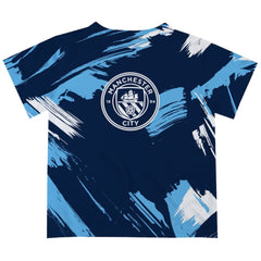 Manchester City Vive La Fete Youth Paint Brush T-Shirts - Navy