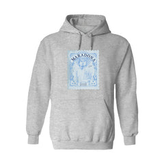 Diego Maradona Argentina National Team Vive La Fete Vintage Stamp Hoodie - Gray