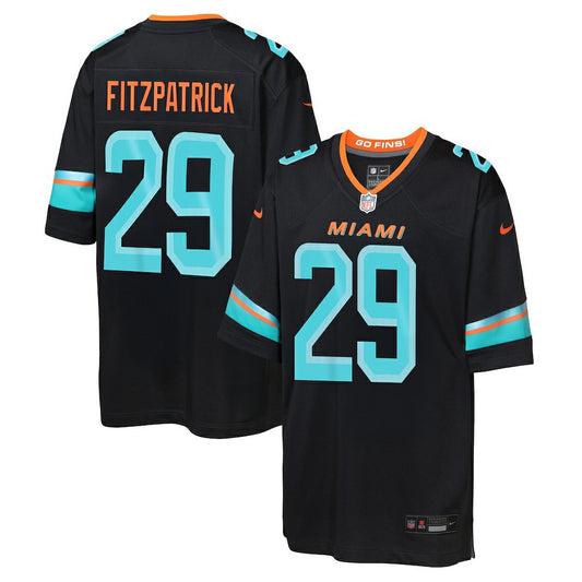 Minkah Fitzpatrick Miami Dolphins Youth 2025 Rivalries Collection Game Jersey - Pitch Blue | NFL Jerseys