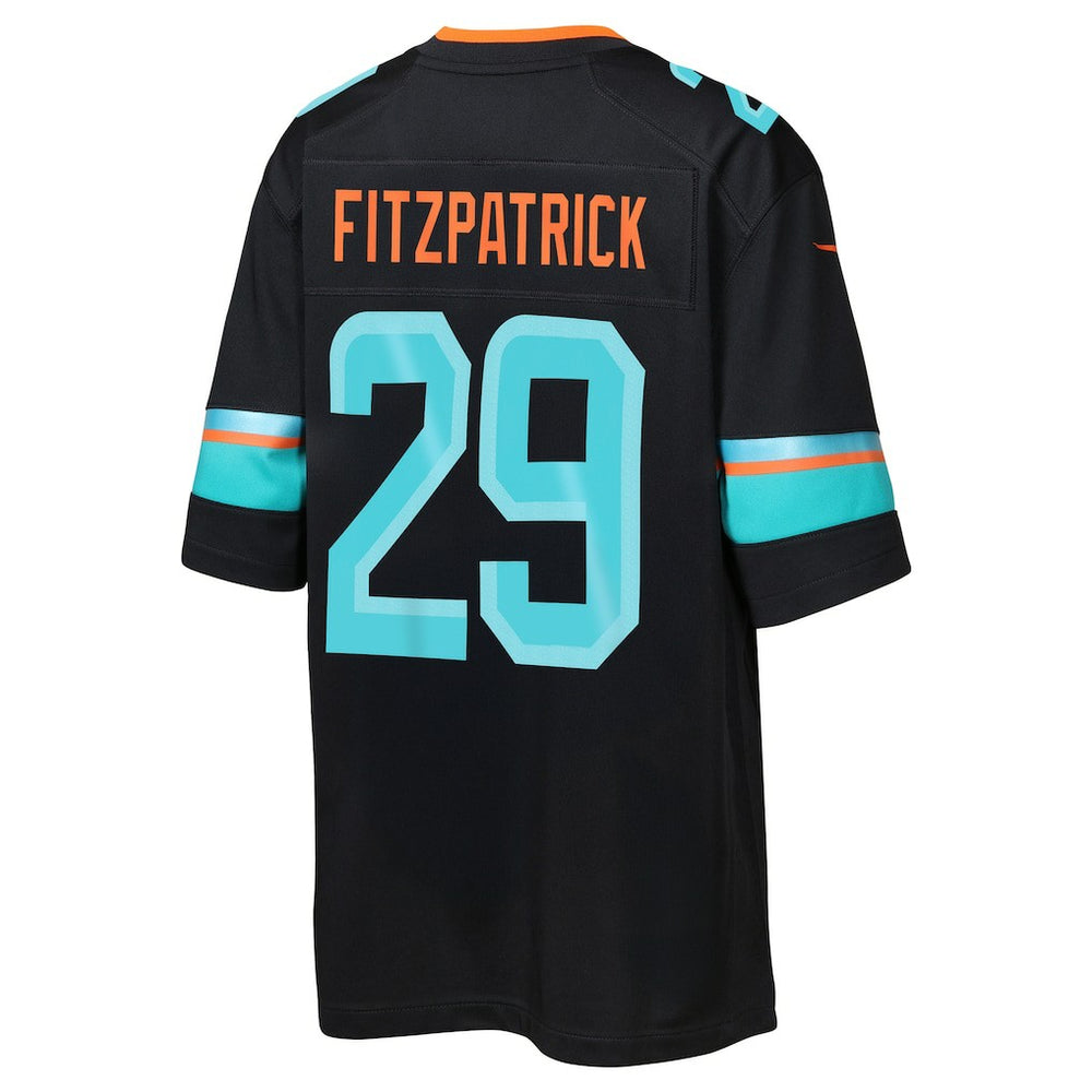 Minkah Fitzpatrick Miami Dolphins Youth 2025 Rivalries Collection Game Jersey Pitch Blue - Nike