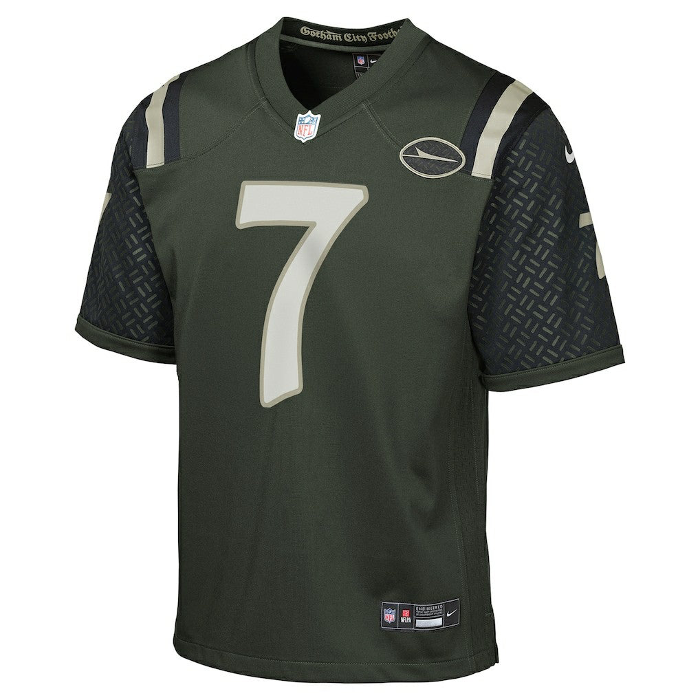 Justin Fields New York Jets Youth 2025 Rivalries Collection Game Jersey Gotham Green - Nike