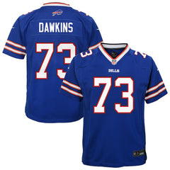 Dion Dawkins Buffalo Bills Youth Team Game Jersey Royal - Nike