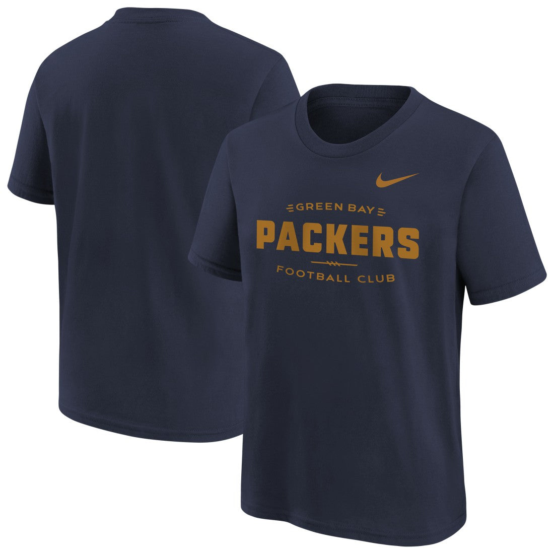Green Bay Packers Youth Sideline Alt Pack T-Shirt Navy - Nike