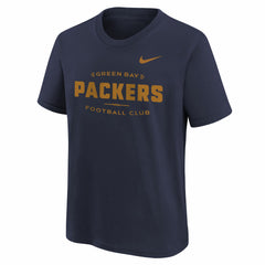 Green Bay Packers Youth Sideline Alt Pack T-Shirt Navy - Nike