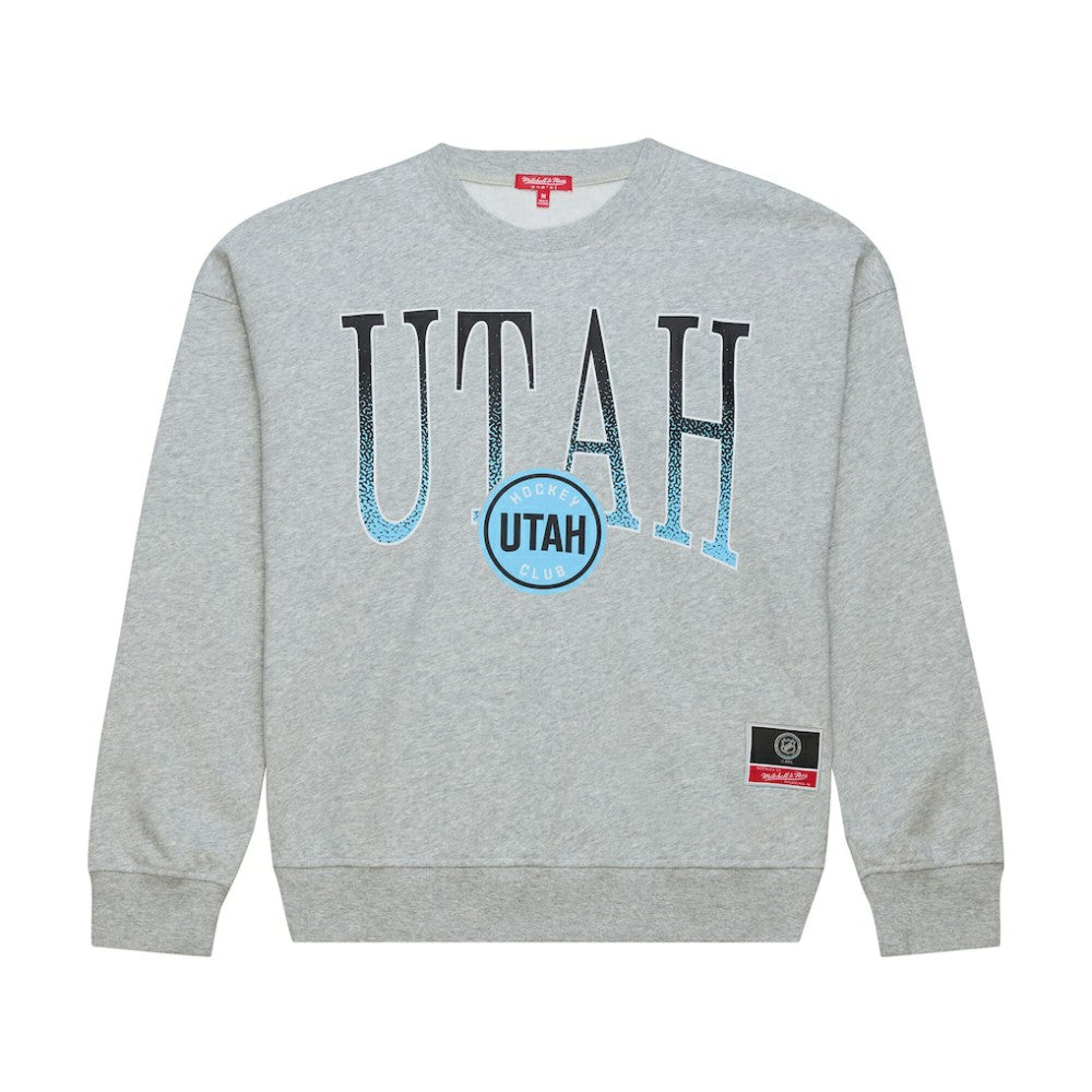 Utah Mammoth - Mitchell & Ness Women's Hockey Night Sweatshirt Heather Gray