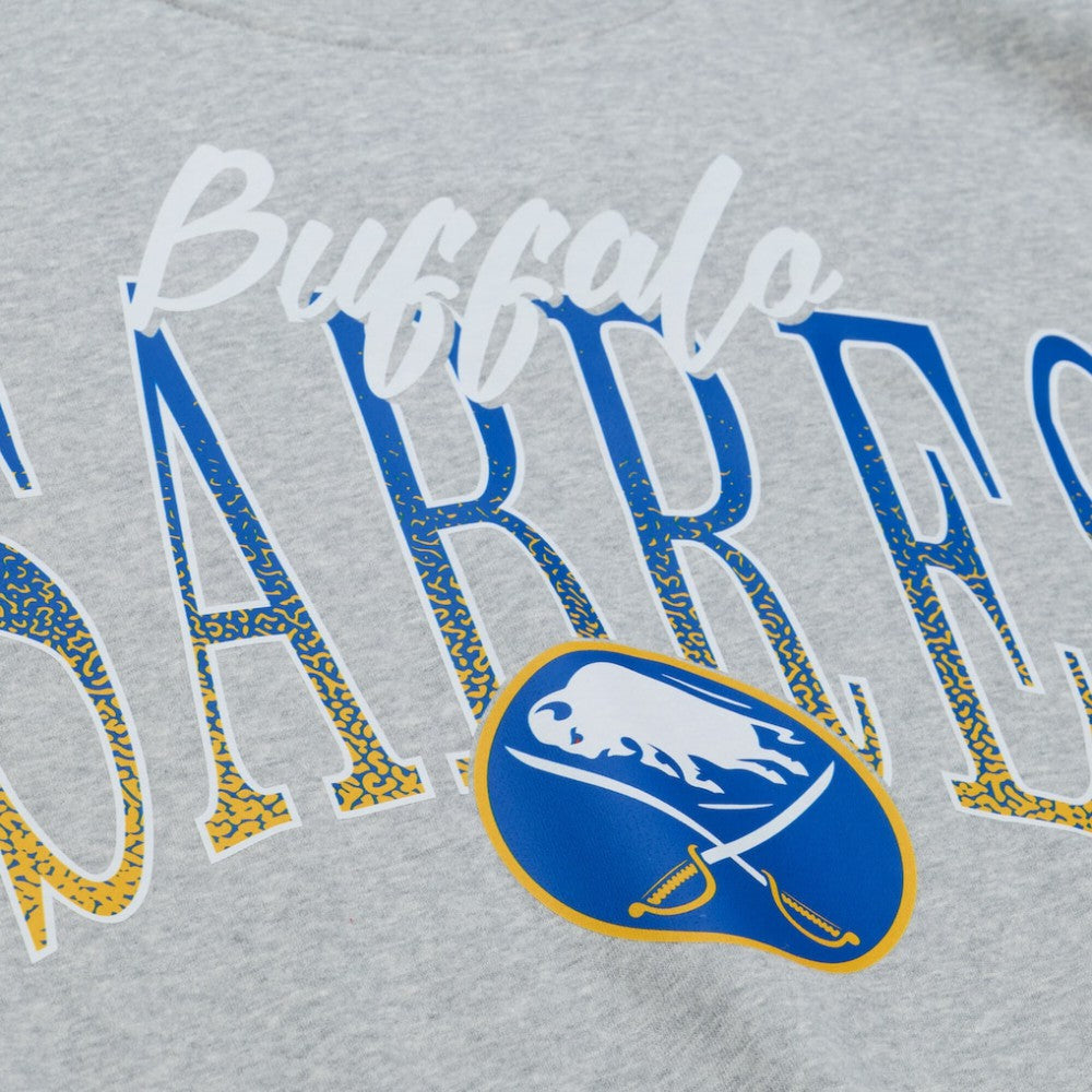 Buffalo Sabres - Mitchell & Ness Women's Hockey Night Sweatshirt Heather Gray