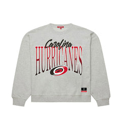 Carolina Hurricanes - Mitchell & Ness Women's Hockey Night Sweatshirt Heather Gray