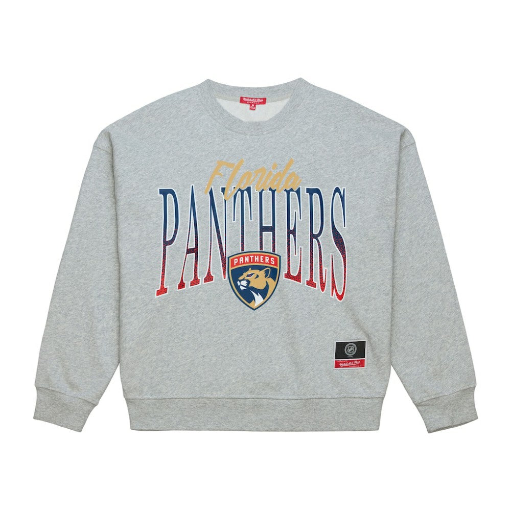 Florida Panthers - Mitchell & Ness Women's Hockey Night Sweatshirt Heather Gray
